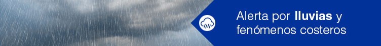 Alerta por lluvias y fenómenos costeros