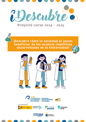 Cartel del Proyecto iDESCUBRE: el camino de la Investigación a la Innovación, curso 2024 - 2025